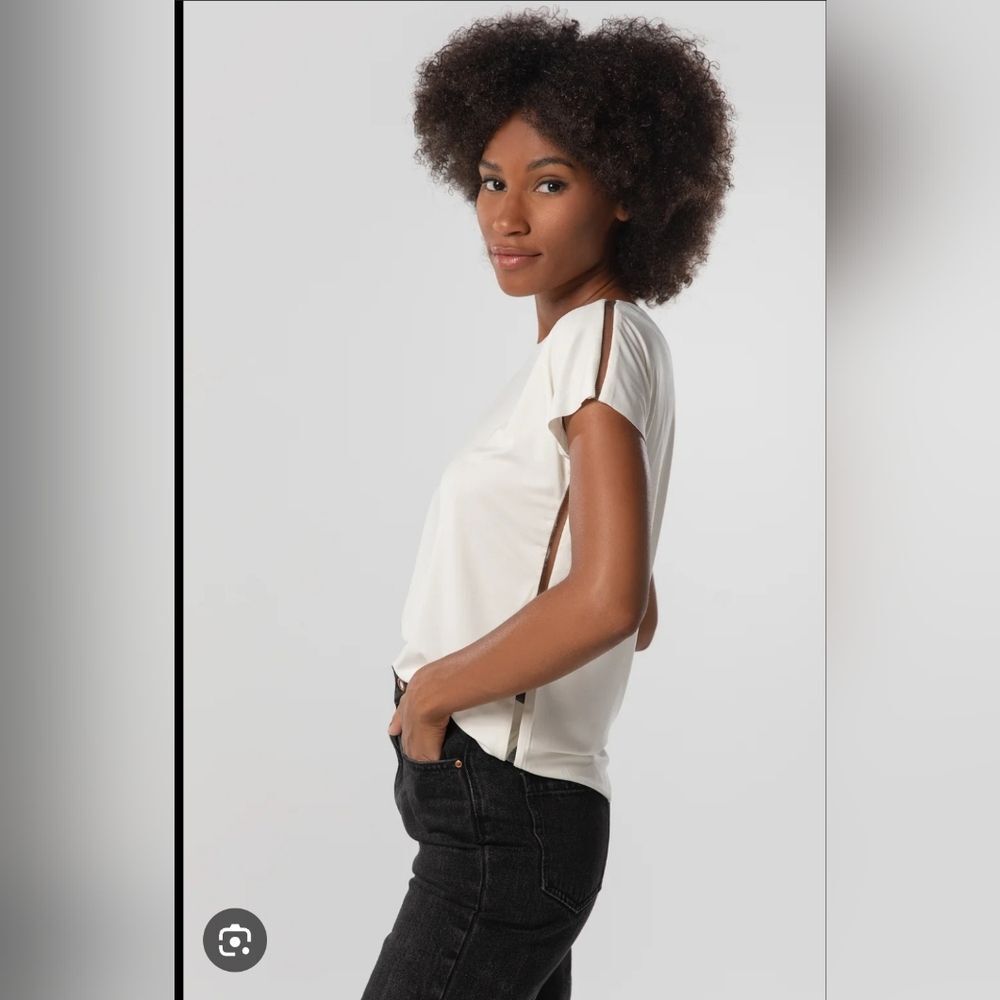 Kada The Infinity Tee Classic In Salt Flow Cupro Size M